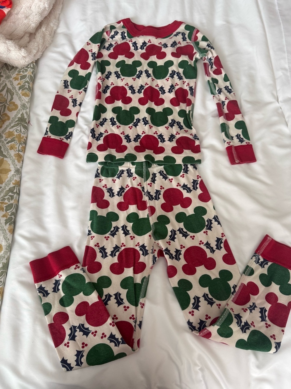 Hanna Andersson Disney Mickey Mouse Long Sleeve Pajama Set Size 5